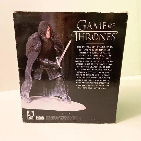 2014  Game Of Thrones Jon Snow Action Figure Dark Horse Deluxe HBO - Picture 7 of 16